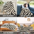 thumbnail image 2 of Yayeee Throw Blanket for Couch Soft Warm 50" x 60" Sofa Chair Bed Decoration, Black Lines, 2 of 7