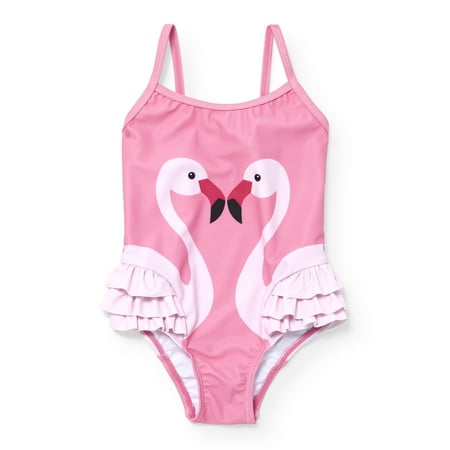 The Children's Place Flamingo One-Piece Swimsuit (Baby Girls & Toddler (Best Place For One Piece Swimsuits)