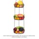 thumbnail image 4 of Manta De Almacenamiento De Frutas De 3 Capas Manta De Almacenamiento De Frutas Plegable Colgante Manta De Exhibición Colgante De Comida De Hierro Forjado Con Gancho Para Colgar Para Cocina De Fiesta Speravity HA019839-00, 4 of 6