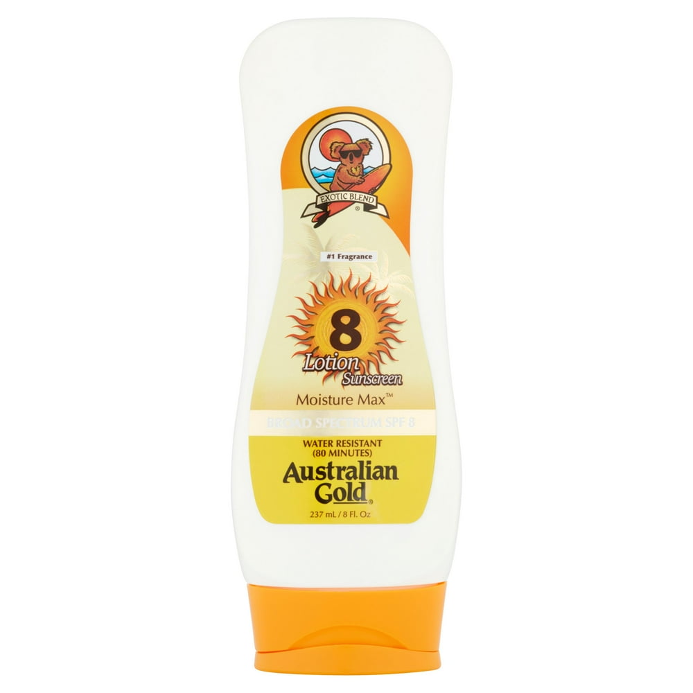 Australian Gold Moisture Max Sunscreen Lotion, SPF 8, 8 fl oz Walmart