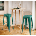 thumbnail image 4 of Vineego Modern Stackable Counter Height Bar Stool, Green (Set of 4), 4 of 8