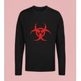 thumbnail image 5 of Old Glory Mens Zombie Biohazard Symbol Long Sleeve Graphic T Shirt, 5 of 6