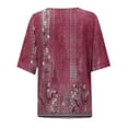 thumbnail image 5 of BODOAO Kimono Cardigans for Women,Casual Open Front 3/4 Sleeve Cardigan,Plus Size Lightweight Shawls Ruana Wraps Court Lock Spring and Solid Color Circle Short Sleeved Cardigan Loose Top Hot Pink Xxl, 5 of 6
