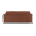 thumbnail image 4 of Titan Furnishings 75" Modern Genuine Italian Leather Loveseat in Camel Brown, 4 of 7