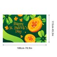 thumbnail image 2 of AYktou St Patricks Day Decorations,Spring Decor,St Patrick's Day Flags Double Printed Banner Shamrocks Hat Gold Coins Luck Green Yard Sign Trefoil Poster Photo Irish Holiday Decorations The Flags, 2 of 5