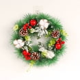 thumbnail image 2 of Guirnaldas navideñas, adornos navideños, bola decorativa navideña colgante boca abajo para escaparate, decoración de escena, lazo de ratán, colgante de puerta, soporte para puerta, 2 of 6