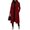 Wine, variant on Women’s Long Sleeve Double Breasted Notched Lapel Wool Blend Overcoat with Classic Tailored Fit for Office and Casual Wear Black L