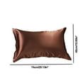 thumbnail image 3 of XYAIYT Reversible Silk Sateen Pillowcase Beauty Cooler Anti Pilling Breathable First Class Quality For Hair And Skin(Coffee), 3 of 6