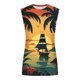 thumbnail image 4 of Tank Top para Hombres Botón de Impresión Casual de Cuello Redondo Tank Top, 4 of 4