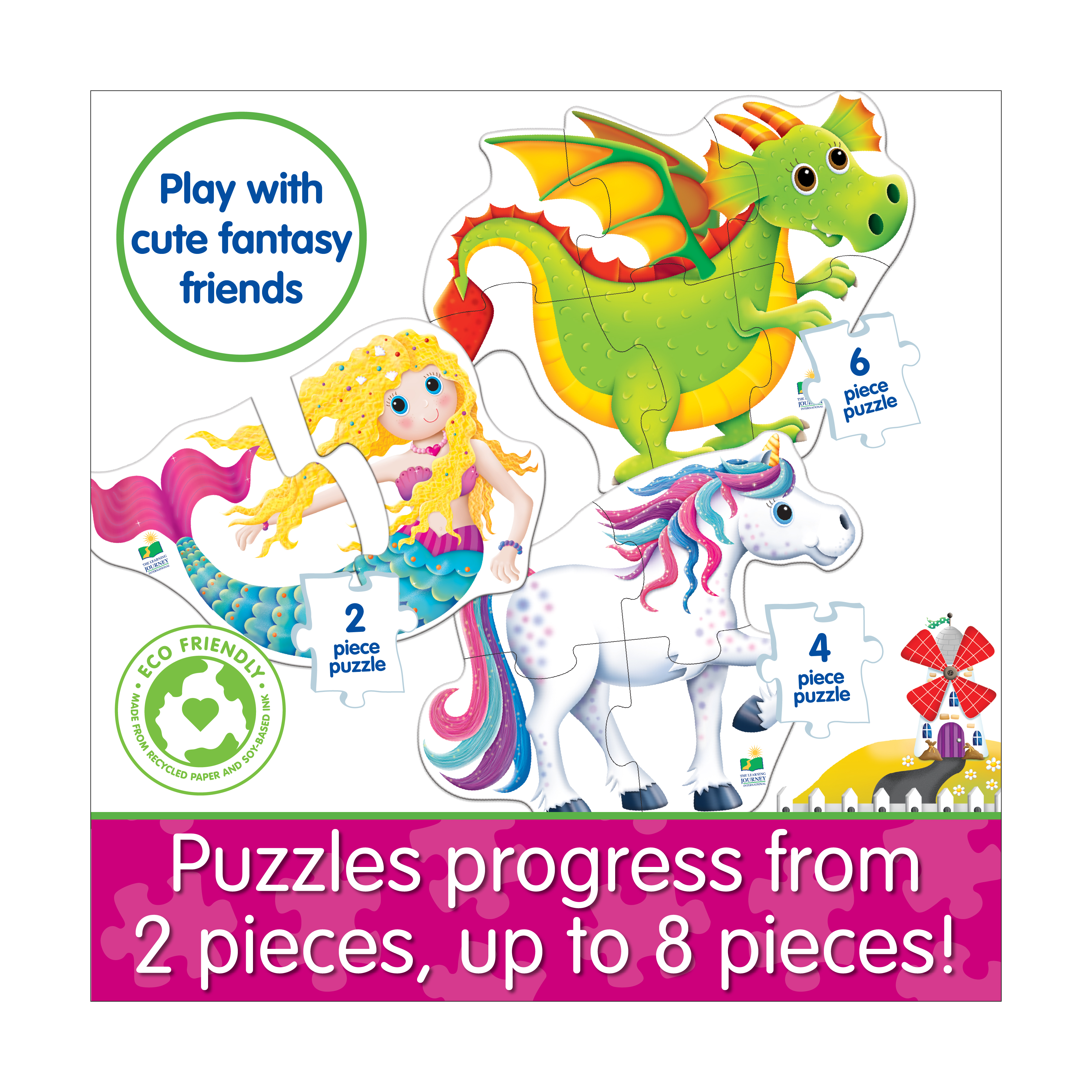 The Learning Journey My First Puzzles - 4 In A Box - Fantasy Friends: 20 Pcs