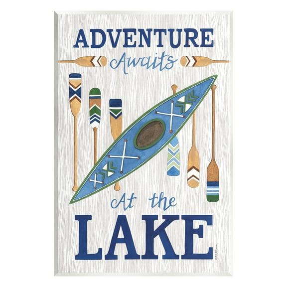 Stupell Industries Adventure Awaits Lakehouse Transportation Painting Unframed Art Print Wall Art, 10 x 15
