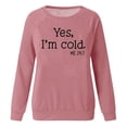thumbnail image 4 of AOOCHASLIY Winter Clothes for Women Long Sleeve Pullover O-Neck Slogan Print Sweatshirt Casual Blouse Tops for Home Casual Work Play, 4 of 4