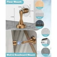 thumbnail image 4 of Door Stoppers for Wall, GoXteam Magnetic Door Stop 2 Packs, Stainless Steel Door Holder, Heavy-Duty Doorstop for Floor Mounting (Red Bronze- 2 Packs), 4 of 7