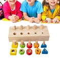 thumbnail image 3 of Esquirla Montessori Wood Nuts and Bolts Board Toy Safe Material Color & ,, 3 of 8