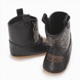 thumbnail image 4 of Baby & Toddler Western Cowboy Boots for Girls Boys Cozy Boots Baby Girl Shoes Non-Slip Crib Shoes for Toddlers Size 0-3 Months, 4 of 9