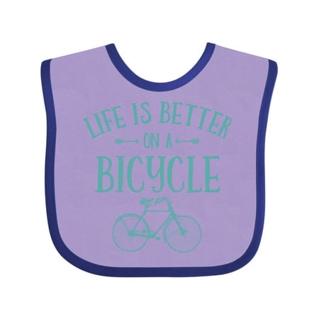 

Inktastic Life s Better on a Bicycle Gift Baby Girl Bib