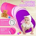 thumbnail image 6 of RUseeN Kids Play Tunnel Tent for Toddler, 6-ft Pop Up Crawl Tunnel Toy for Baby Infant Children or Dog Cat, Collapsible Gift for Boy and Girl Play Tunnel Indoor and Outdoor Game (Colorful Play Tunnel), 6 of 7