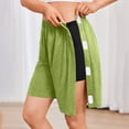 thumbnail image 3 of JoveMarine Womens Shorts Post-Surgery, Running Shorts for Women Unisex - Cotton Snap Tear-Away Side Opening with Pockets, Ideal for Knee Hip Surgery Recovery, Soft Breathable,Light Green M, 3 of 8