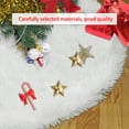 thumbnail image 5 of Xihbxyly Ofertas Del Día Ofertas Relámpago Liquidación Falda para Árbol de Navidad de Poliéster Sintético 35,4 Pulgadas (Blanca) para Fiestas Navideñas, Adorno para Árboles de Navidad, Adorno para Ár, 5 of 5