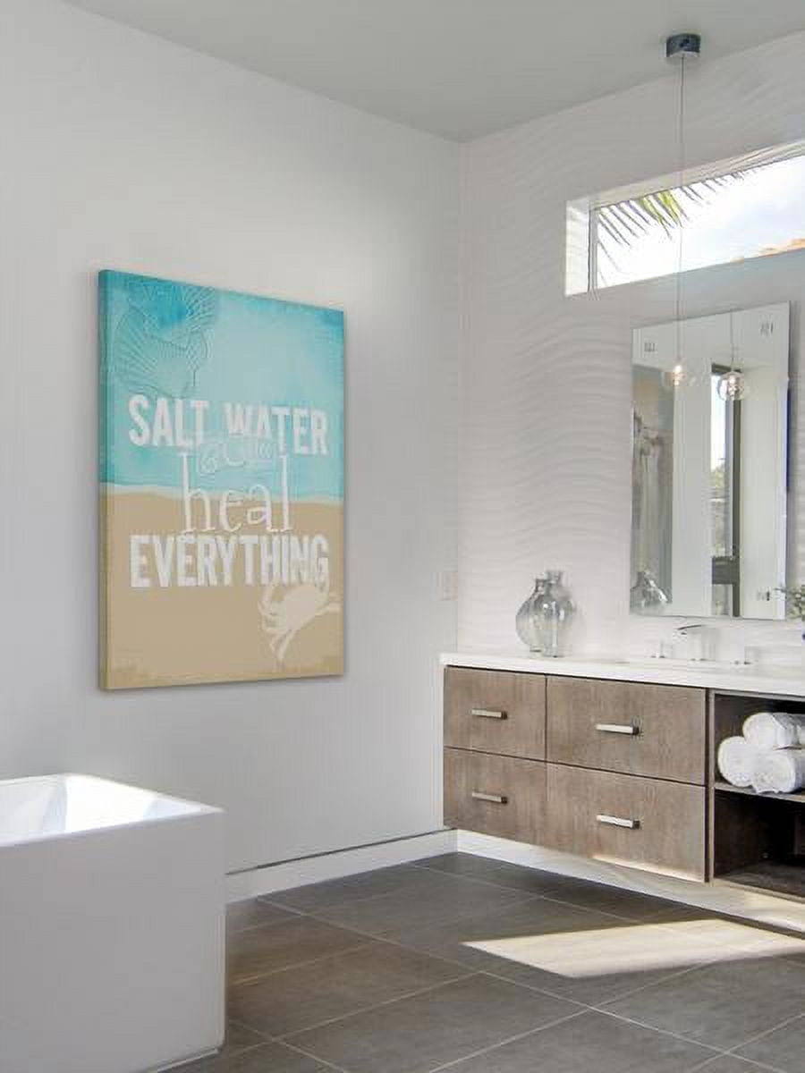"Salt Water" Painting Print on Wrapped Canvas