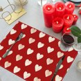 thumbnail image 5 of Ensemble de 4 Napperons Réutilisables pour Décoration de table de Cuisine de la Saint-Valentin, 5 of 5