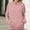 Pink, variant on FamilyThread Womens Pullover Hoodie Fashion Long Sleeve Tunic Sweatshirts Casual Solid Color Tops Kangaroo Pocket Shirts