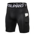 thumbnail image 4 of Sports Shorts Men Compression Running Shorts With Pocket Quick Dry Workout Gym Shorts Fitness Sport Leggings for Men, 4 of 9