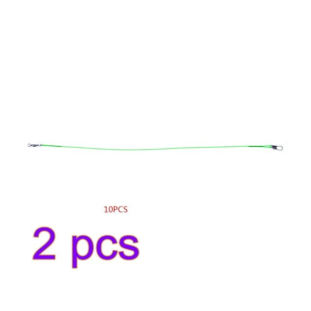 10pcs Fishing Line Steel Wire Leader Swivel Fishing Accessory Leadcore Leash Sea Fishing Rod Line Workhe