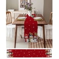 thumbnail image 3 of Boanket Red Snowman, Table Runner - 48 Inch Long, Kitchen Dining Table Runner Dresser Scarves, Christmas Snowflake Berry Farmhouse Home Decor for Coffee Table Wedding Party Banquet, 3 of 8