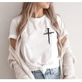 thumbnail image 2 of Cross Shirt, Faith Cross Unisex Shirt, Christian Gift, Faith Gift, Christian Shirts, Gift For Him, Gift For Her, Faith Cross, Fathers Day Shirt, 2 of 4