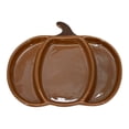 thumbnail image 1 of Plato Way to celebrate Calabaza de cerámica café, 1 of 4