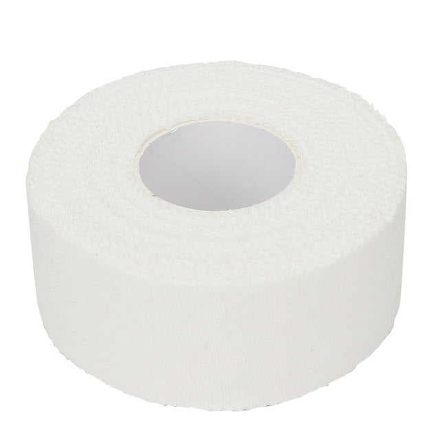 Cinta deportiva con borde de picot blanca, correa de primeros auxilios, cinta para el cuidado del tobillo y el dedo (2,5 cm x 10 m)
