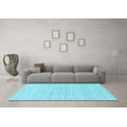 thumbnail image 3 of Ahgly Company Indoor Rectangle Oriental Light Blue Industrial Area Rugs, 7' x 10', 3 of 4