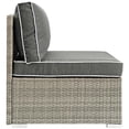 thumbnail image 2 of Modway Repose Outdoor Patio Armless Chair in Light Gray Charcoal, 2 of 3