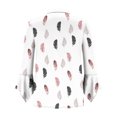 thumbnail image 6 of Viluyesy Women's 3/4 Sleeves T-Shirt Lapel Collar Shirt Tops Comfortable Fashionable Relaxed Lapel Collar Petal Loose Blouse White Size M, 6 of 7