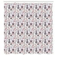 thumbnail image 2 of Ambesonne Modern Shower Curtain, Feminine Fashion Dressing, 69"Wx75"L, Pastel Purple Pale Pink, 2 of 4