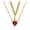 A, variant on Valentine Jewelry New Hot-Selling Red Crystal Heart-Shaped Dagger Pendant Necklace Chain Necklaces for Men Women Classic Cool Chain Necklace Jewelry Gift