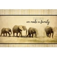 thumbnail image 2 of Allen, Kimberly 14x11 Gold Ornate Wood Framed with Double Matting Museum Art Print Titled - Elephant Family, 2 of 4