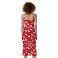 thumbnail image 2 of Christmas Hohoho Santa Claus Laugh Print Slim Fit Midi Cami Dress, Jesus Christian Fashion Summer Maxi Sexy Casual Dress For Women, 2 of 4