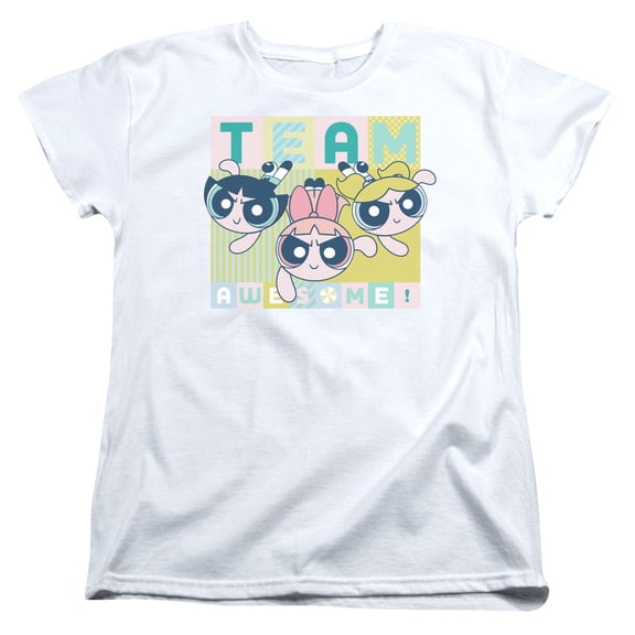 Powerpuff Girls - Awesome Block - Women's Short Sleeve Shirt - Medium