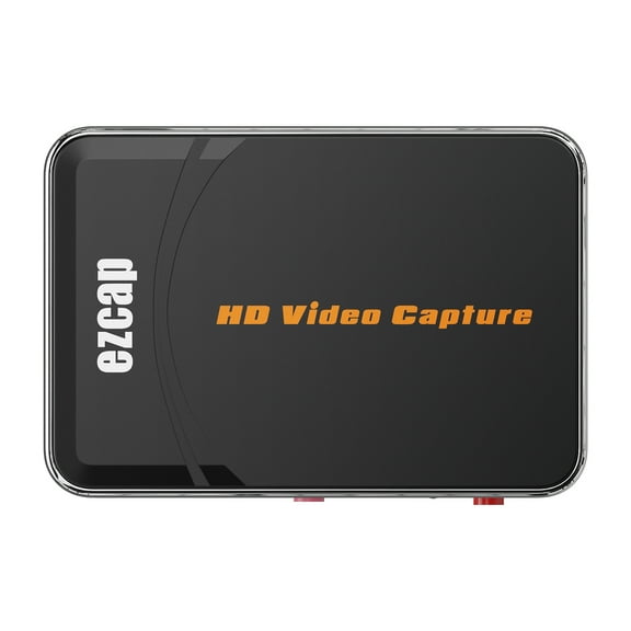 Video Capture Box Convert and Capture Video and Audio with Mic Input, Ideal for Camcorders and Set Boxes