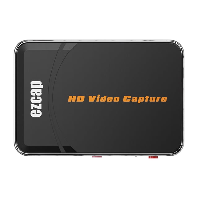 Riwcyla ezcap280HD Video Capture Box 1080P HD Recording Box Audio Video Converter Support HD IN & OUT MIC IN Plug and Play for DVD Camcorder Set,Top Box Computer Game Console