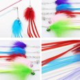 thumbnail image 4 of Cat Interactive Wand Funny Tassel Kitten Teaser Wand Cat Ribbon Wand with Bell, 4 of 10