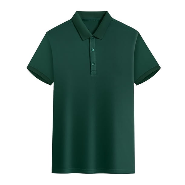 Camisa de manga corta con cuello para hombre: ventilación de malla, polo de golf de secado rápido, tallas M-XXXXL