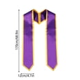 thumbnail image 2 of WIFKLSIIPG Graduation Season Ribbon Etiquette Shoulder Strap Double Layer Solid Color Honorary Silk Shawl Gift, 2 of 5