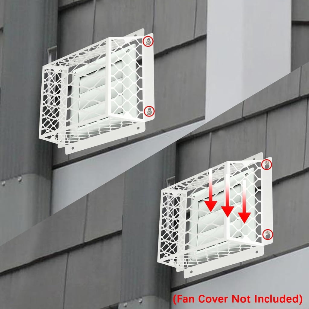 2Pcs Carbon Steel Dryer Vents Bird Guard Dryer Vents Bird Protective Cover Drying System Protector Easy to Use
