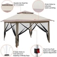 thumbnail image 4 of VINGLI Pop Up Canopy Tent 12 x 12ft with Removable 4 Meshwalls & Portable Rolling Carrying Bag, Patio Gazebo Party Tent Outdoor Folding Canopy Tent, 4 of 7