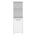 thumbnail image 5 of DUOSONG Kitchen Pantry Feery, Single Door Cabinet, Interior And External Shelves, White Finish White Particle Board Furniture Primary Living Space Cabinets, 5 of 15