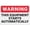 Warning Sign 1, variant on Caution Hoses Connected Retro Metal Tin Sign 8"x12" - Funny Wall Decor for Shop Yard Man Cave Garage Outdoor, Decorative Poster Plate