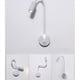 thumbnail image 2 of 3X Lámpara de Aplique LED de Cuello de Cisne Flexible de Luz de Lectura Montada en la Pared de 3W para Dormitorio, Oficina, Banco de Trabajo, Lámpara de Lectura de Estudio, 2 of 5